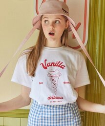 DE VANILLA TEE(WHITE)