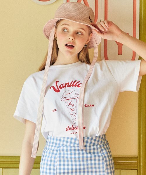 LUVISTRUE(ラヴイズトゥルー)の「DE VANILLA TEE(WHITE)(Tシャツ/カットソー・レディース・その他・FREE)」の3枚目の写真