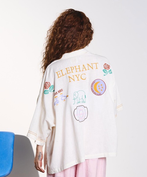 HLAADA(フラーダ)の「HLAADA for ROSEBUD/EMBROIDERY SHORT SLEEVE SHIRT(シャツ/ブラウス・レディース・マルチ/ブラック・ONE SIZE)」の6枚目の写真