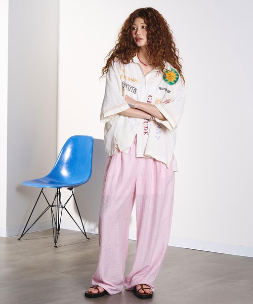 HLAADA(フラーダ)の「HLAADA for ROSEBUD/EMBROIDERY SHORT SLEEVE SHIRT(シャツ/ブラウス・レディース・マルチ/ブラック・ONE SIZE)」の7枚目の写真