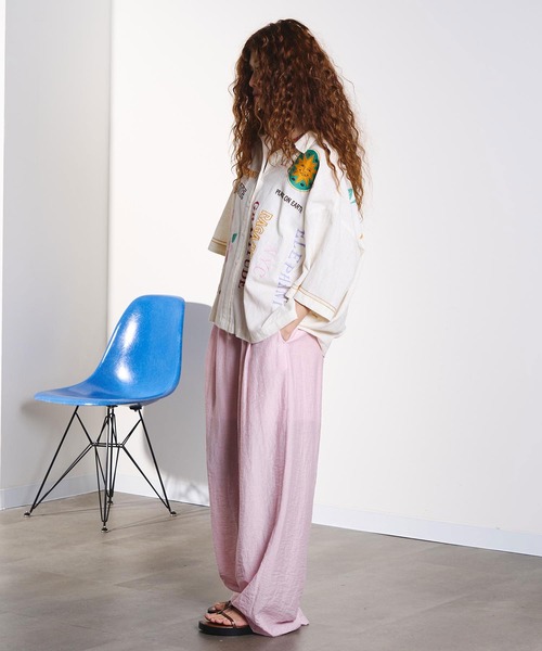 HLAADA(フラーダ)の「HLAADA for ROSEBUD/EMBROIDERY SHORT SLEEVE SHIRT(シャツ/ブラウス・レディース・マルチ/ブラック・ONE SIZE)」の8枚目の写真