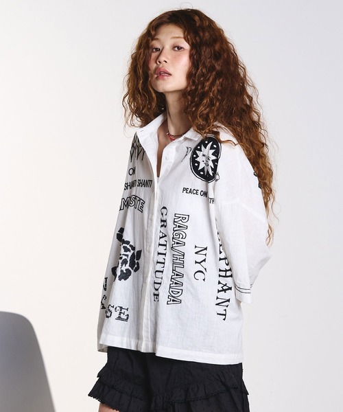 HLAADA(フラーダ)の「HLAADA for ROSEBUD/EMBROIDERY SHORT SLEEVE SHIRT(シャツ/ブラウス・レディース・マルチ/ブラック・ONE SIZE)」の15枚目の写真