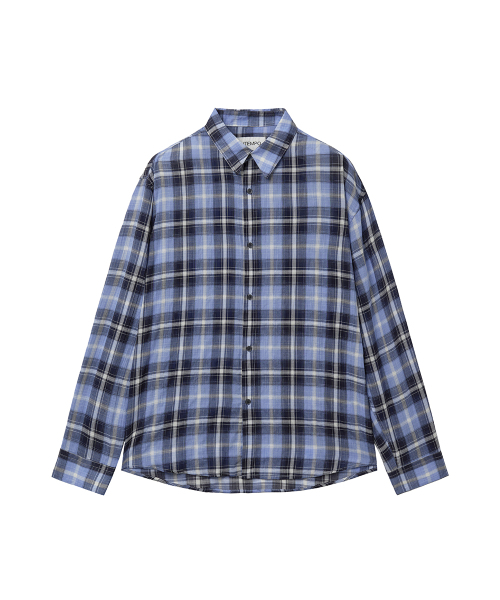 INTEMPOMOOD(インテンポムード)の「レトロライトチェックシャツ_ブルー(シャツ/ブラウス・メンズ・ブルー・MEDIUM/LARGE)」の10枚目の写真