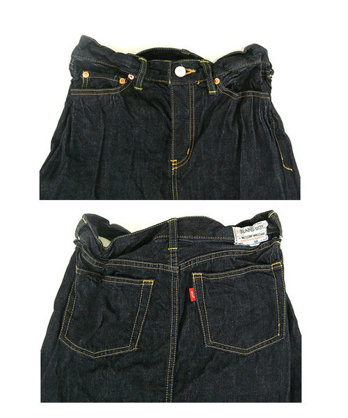 BEAMS BOY（ビームスボーイ）の「△BEAMS BOY / シワデニム 5P マキシスカート（デニムスカート・レディース・インディゴブルー・1/0）」の8枚目の写真