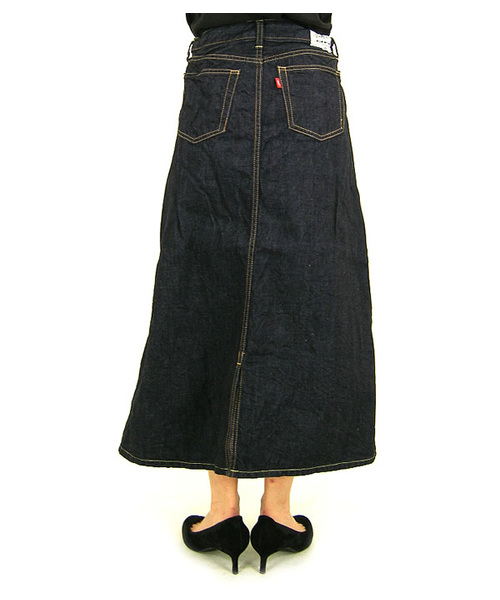 BEAMS BOY（ビームスボーイ）の「△BEAMS BOY / シワデニム 5P マキシスカート（デニムスカート・レディース・インディゴブルー・1/0）」の4枚目の写真