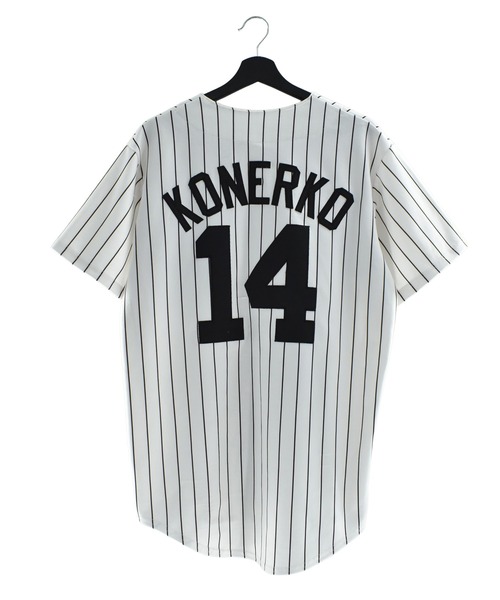 NBA/NFL/NHL/MLB（エヌビーエーエヌエフエルエヌエイチエルエムエルビー）の「【USED】90’s～ Majestic “MLB Chicago White sox” ベースボール ゲームシャツ（シャツ/ブラウス・メンズ・ホワイト・LARGE）」の7枚目の写真