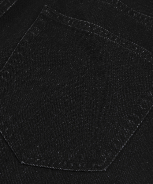 LETTERCOMO(レテルコモ)の「ストーンワイドジンデニムパンツブラック(デニムパンツ・レディース・ブラック・LARGE/MEDIUM)」の6枚目の写真