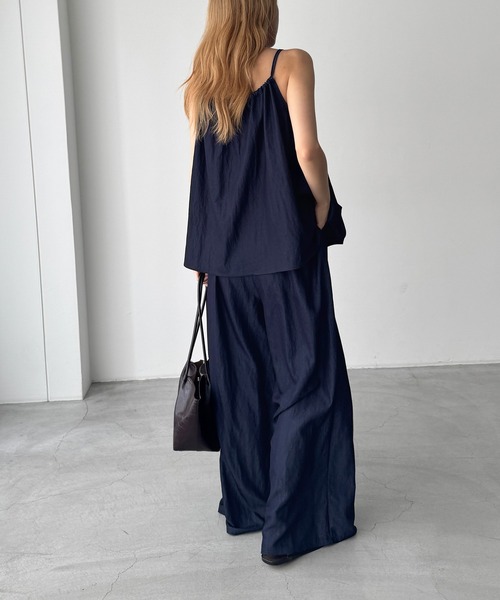 CANAL JEAN(キャナルジーン)の「El mar キャミ&パンツ SET UP(セットアップ・レディース・インディゴブルー/ホワイト・ONE SIZE)」の4枚目の写真