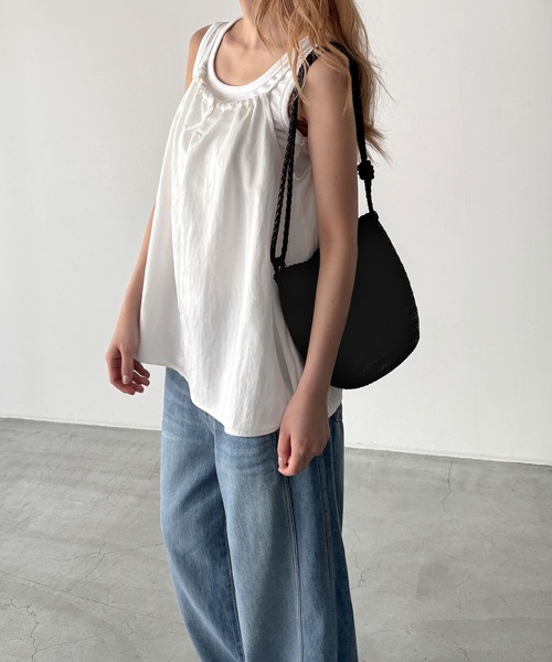 CANAL JEAN(キャナルジーン)の「El mar キャミ&パンツ SET UP(セットアップ・レディース・インディゴブルー/ホワイト・ONE SIZE)」の8枚目の写真