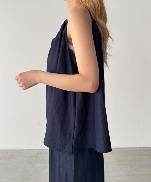 CANAL JEAN(キャナルジーン)の「El mar キャミ&パンツ SET UP(セットアップ・レディース・インディゴブルー/ホワイト・ONE SIZE)」の12枚目の写真