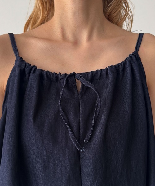 CANAL JEAN(キャナルジーン)の「El mar キャミ&パンツ SET UP(セットアップ・レディース・インディゴブルー/ホワイト・ONE SIZE)」の14枚目の写真