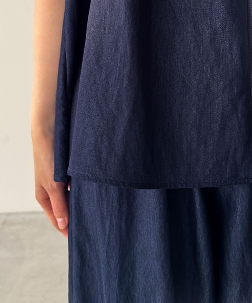 CANAL JEAN(キャナルジーン)の「El mar キャミ&パンツ SET UP(セットアップ・レディース・インディゴブルー/ホワイト・ONE SIZE)」の15枚目の写真