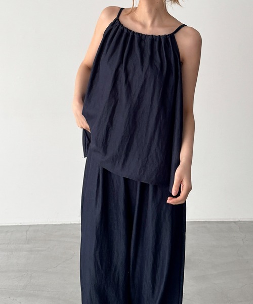 CANAL JEAN(キャナルジーン)の「El mar キャミ&パンツ SET UP(セットアップ・レディース・インディゴブルー/ホワイト・ONE SIZE)」の22枚目の写真