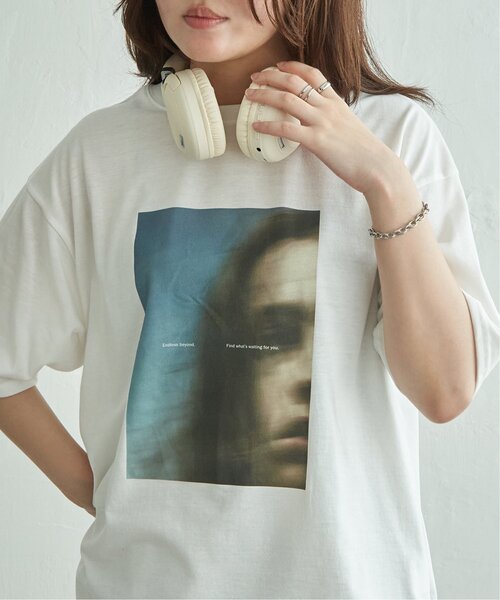 VENCEEXCHANGE（ヴァンスエクスチェンジ）の「Ｐｈｏｔｏ　Ｔ（Tシャツ/カットソー・レディース・オフホワイト/その他1/その他2・FREE）」の2枚目の写真