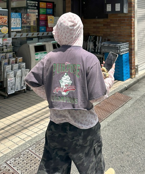 Alley Tokyo(アリートーキョー)の「フリフリフードシアートップス(その他トップス・レディース・ピンク/オフホワイト・FREE)」の18枚目の写真
