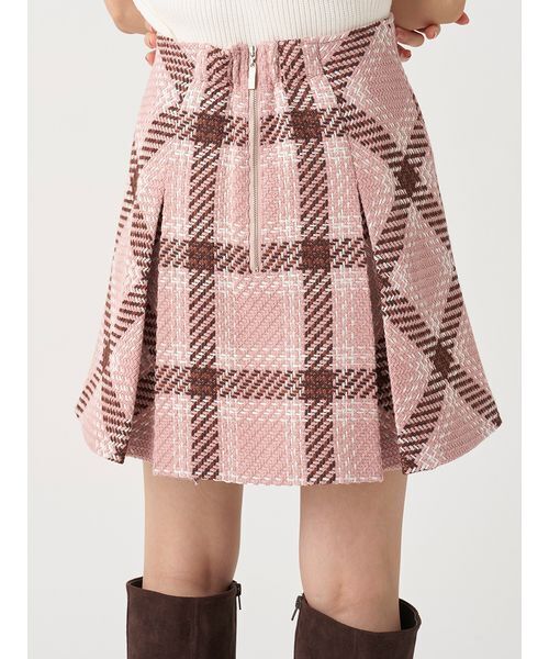 SNIDEL（スナイデル）の「【販路限定サイズあり】ロービングチェックミニスカート（スカート・レディース・グリーン/ピンク/キャメル/アイボリー・0/1/00）」の10枚目の写真