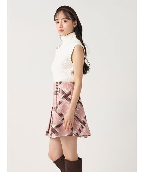 SNIDEL（スナイデル）の「【販路限定サイズあり】ロービングチェックミニスカート（スカート・レディース・グリーン/ピンク/キャメル/アイボリー・0/1/00）」の14枚目の写真