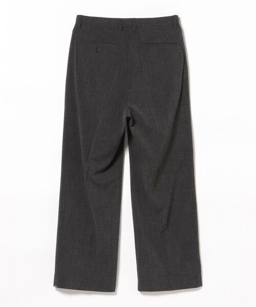 BEAMS HEART(ビームスハート)の「メランジ 2タック ワイドスラックス(スラックス・メンズ・チャコールグレー/ブラウン・MEDIUM/LARGE/SMALL)」の12枚目の写真