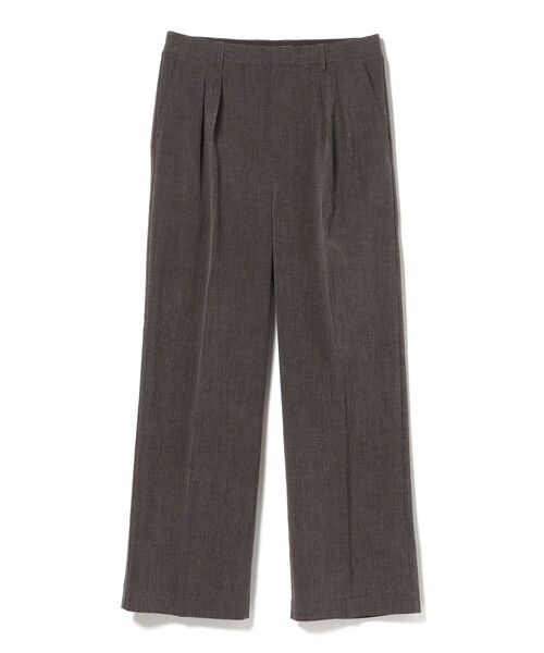BEAMS HEART(ビームスハート)の「メランジ 2タック ワイドスラックス(スラックス・メンズ・チャコールグレー/ブラウン・MEDIUM/LARGE/SMALL)」の22枚目の写真