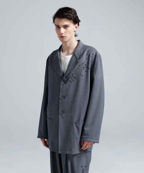 Y-3(ワイスリー)の「Y-3 CHITO CITY GRAPHIC WOOL BLAZER(テーラードジャケット・メンズ・グレー・X-SMALL/SMALL/MEDIUM/LARGE)」の1枚目の写真