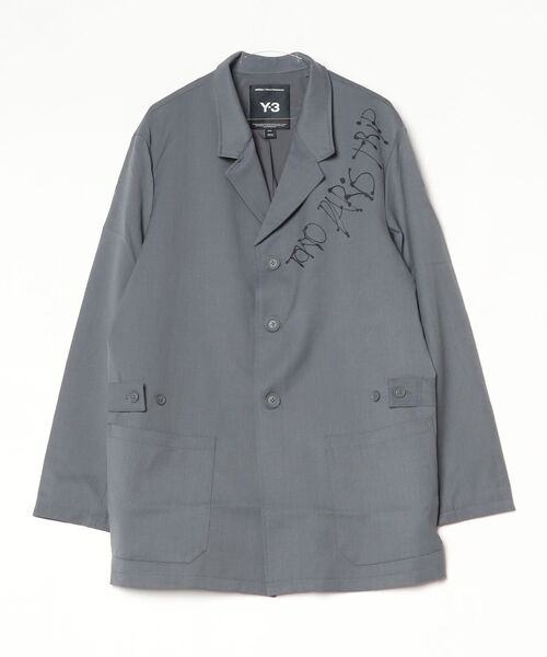 Y-3(ワイスリー)の「Y-3 CHITO CITY GRAPHIC WOOL BLAZER(テーラードジャケット・メンズ・グレー・X-SMALL/SMALL/MEDIUM/LARGE)」の3枚目の写真