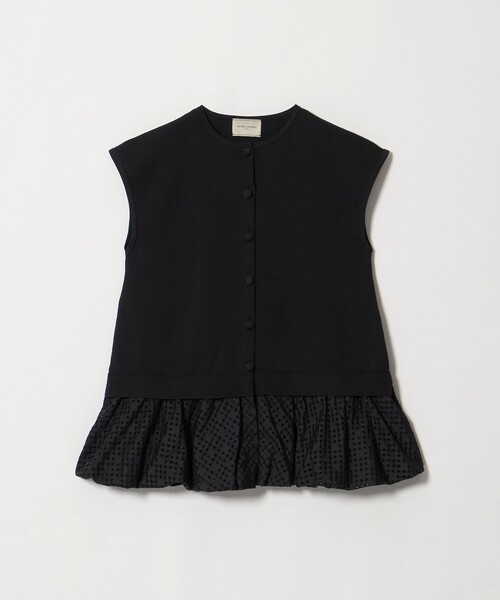 UNITED ARROWS(ユナイテッドアローズ)の「カットワーク バルーン シルエット ベスト ‐ウォッシャブル‐(ベスト・レディース・ネイビー/ブラック・FREE)」の2枚目の写真