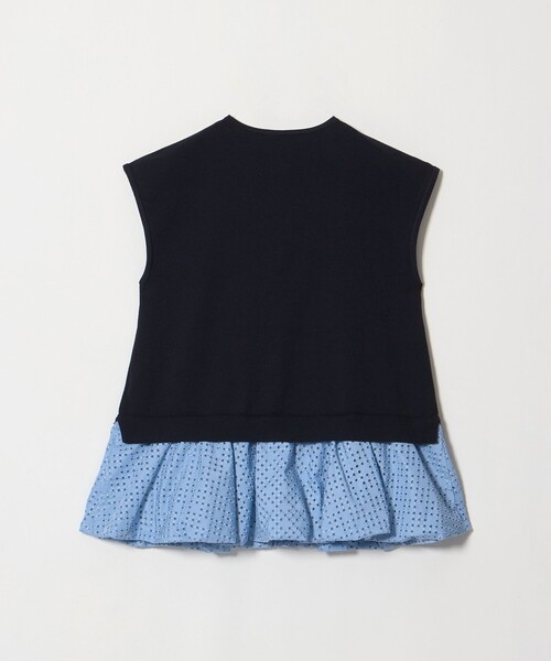 UNITED ARROWS(ユナイテッドアローズ)の「カットワーク バルーン シルエット ベスト ‐ウォッシャブル‐(ベスト・レディース・ネイビー/ブラック・FREE)」の3枚目の写真