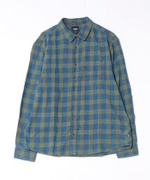 VANS ヴァンズ Lawson Vintage Indigo LS Shirt ロングスリーブ VN000U56GRK Green Balsam