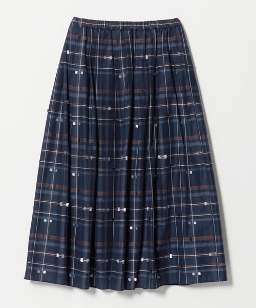 UNITED ARROWS(ユナイテッドアローズ)の「チェック リボン カットジャガード スカート(スカート・レディース・ネイビー/ダークグレー・36/38)」の12枚目の写真