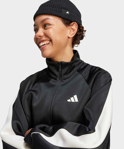adidas（アディダス）の「スタジアム トラックトップ / ジャージ / アディダス adidas（ジャージ・レディース・ブラック・XX-LARGE/X-LARGE/SMALL/MEDIUM/LARGE/X-SMALL）」の3枚目の写真
