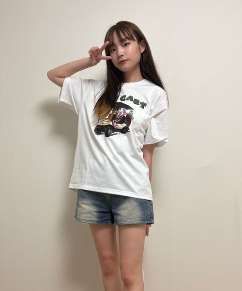 BERNI(ベルニ)の「ゴルフ&カート 半袖Tシャツ (ブラック)(Tシャツ/カットソー・レディース・その他・2XL/SMALL/X-LARGE/MEDIUM/LARGE)」の8枚目の写真