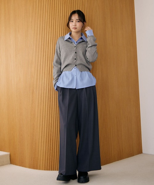 archives(アルシーヴ)の「【ONかわ】ベルト付きタックスラックス(スラックス・レディース・Wine/チャコールグレー/ブラウン・SMALL/MEDIUM)」の8枚目の写真
