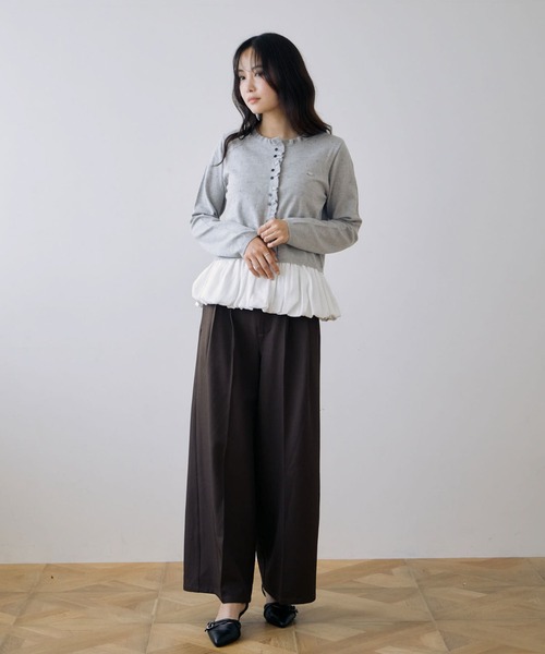 archives(アルシーヴ)の「【ONかわ】ベルト付きタックスラックス(スラックス・レディース・Wine/チャコールグレー/ブラウン・SMALL/MEDIUM)」の19枚目の写真