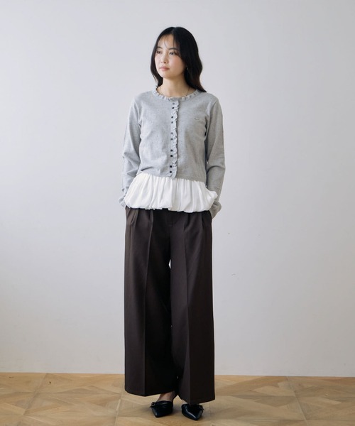 archives(アルシーヴ)の「【ONかわ】ベルト付きタックスラックス(スラックス・レディース・Wine/チャコールグレー/ブラウン・SMALL/MEDIUM)」の20枚目の写真