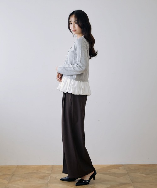 archives(アルシーヴ)の「【ONかわ】ベルト付きタックスラックス(スラックス・レディース・Wine/チャコールグレー/ブラウン・SMALL/MEDIUM)」の21枚目の写真