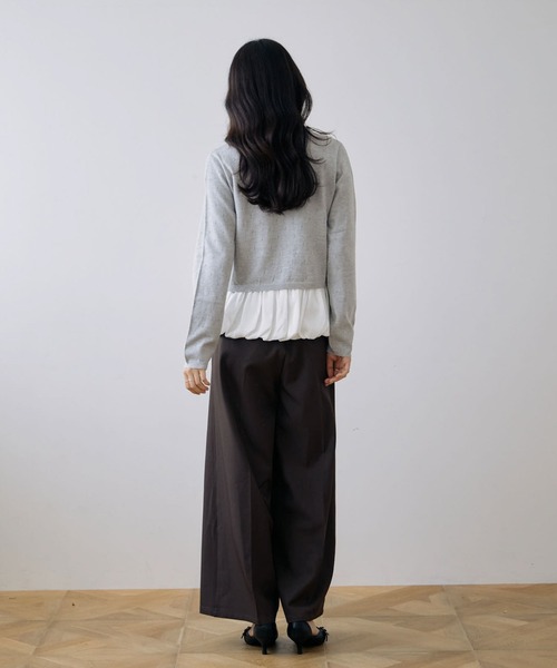 archives(アルシーヴ)の「【ONかわ】ベルト付きタックスラックス(スラックス・レディース・Wine/チャコールグレー/ブラウン・SMALL/MEDIUM)」の22枚目の写真