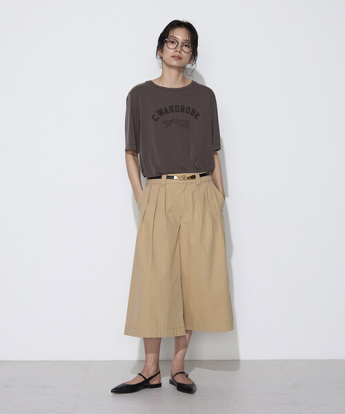 COMME CA Wardrobe(コムサワードローブ)の「コットンナイロン キュロットパンツ(その他パンツ・レディース・ダークブラウン/ベージュ・11号/9号/7号)」の10枚目の写真