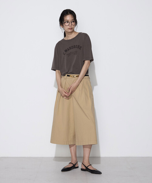 COMME CA Wardrobe(コムサワードローブ)の「コットンナイロン キュロットパンツ(その他パンツ・レディース・ダークブラウン/ベージュ・11号/9号/7号)」の9枚目の写真