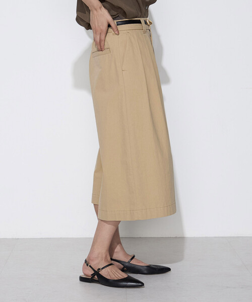 COMME CA Wardrobe(コムサワードローブ)の「コットンナイロン キュロットパンツ(その他パンツ・レディース・ダークブラウン/ベージュ・11号/9号/7号)」の6枚目の写真