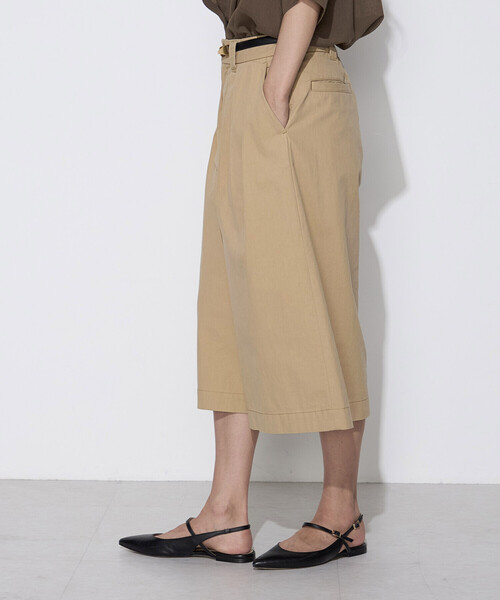 COMME CA Wardrobe(コムサワードローブ)の「コットンナイロン キュロットパンツ(その他パンツ・レディース・ダークブラウン/ベージュ・11号/9号/7号)」の5枚目の写真