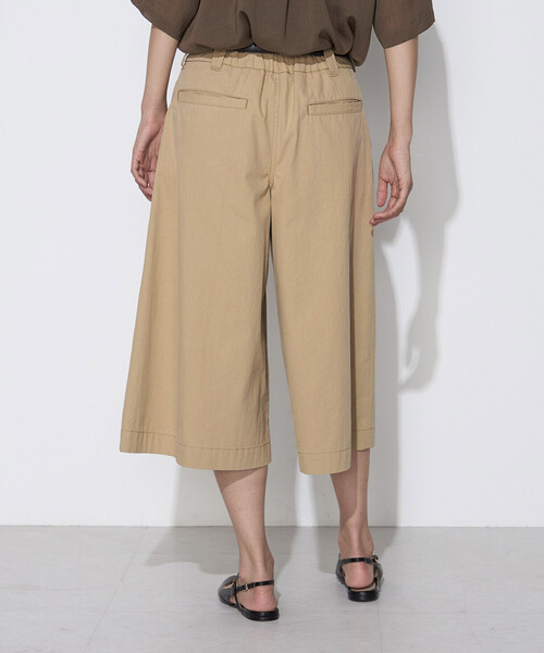 COMME CA Wardrobe(コムサワードローブ)の「コットンナイロン キュロットパンツ(その他パンツ・レディース・ダークブラウン/ベージュ・11号/9号/7号)」の3枚目の写真
