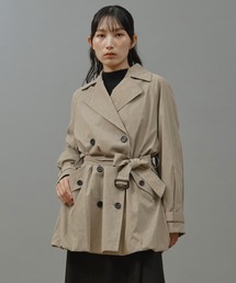 ヴィンテージフェイクレザートレンチコート
