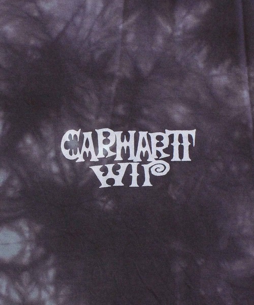 Carhartt WIP(カーハートダブリューアイピー)の「WIP レイディエート ムラ染めタイダイ 半袖Tシャツ S/S Radiate T-Shirt(Tシャツ/カットソー・メンズ・ブラック/パープル・M/XL/L)」の9枚目の写真