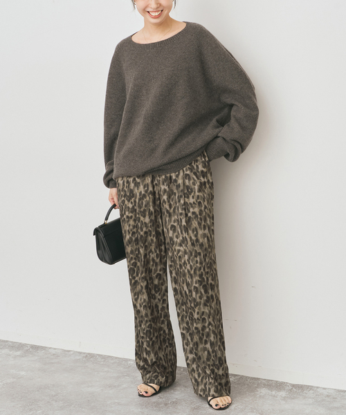 Spick & Span(スピックアンドスパン)の「《WEB限定 / 追加》レオパードプリントイージーパンツ(その他パンツ・レディース・その他4・36/38)」の3枚目の写真