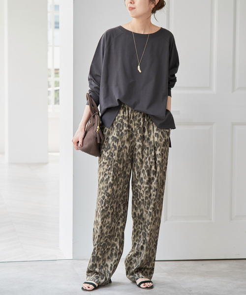 Spick & Span(スピックアンドスパン)の「《WEB限定 / 追加》レオパードプリントイージーパンツ(その他パンツ・レディース・その他4・36/38)」の5枚目の写真