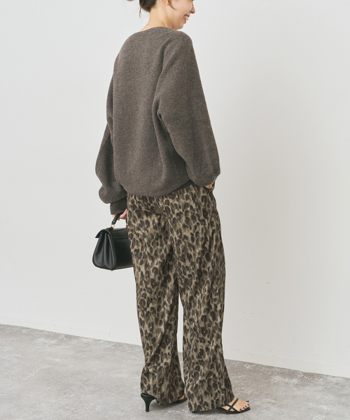 Spick & Span(スピックアンドスパン)の「《WEB限定 / 追加》レオパードプリントイージーパンツ(その他パンツ・レディース・その他4・36/38)」の9枚目の写真