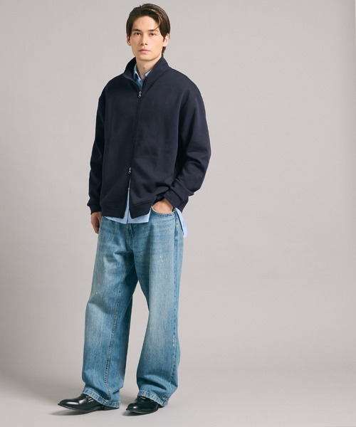 coca(coca)(コカ)の「メンズソフトスウェットジップアップブルゾン(ブルゾン・メンズ・ブラック/ネイビー・XL/M/L)」の5枚目の写真
