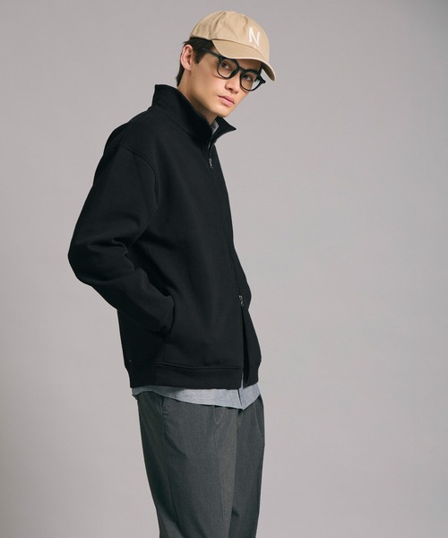 coca(coca)(コカ)の「メンズソフトスウェットジップアップブルゾン(ブルゾン・メンズ・ブラック/ネイビー・XL/M/L)」の9枚目の写真