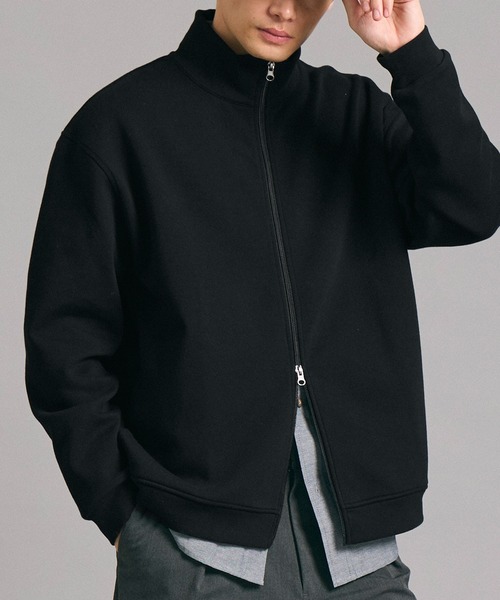 coca(coca)(コカ)の「メンズソフトスウェットジップアップブルゾン(ブルゾン・メンズ・ブラック/ネイビー・XL/M/L)」の11枚目の写真