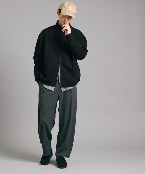 coca(coca)(コカ)の「メンズソフトスウェットジップアップブルゾン(ブルゾン・メンズ・ブラック/ネイビー・XL/M/L)」の12枚目の写真